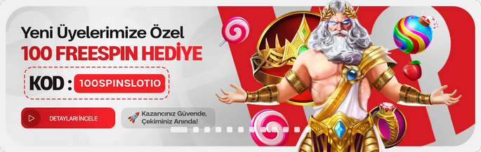 Slotio Yatırım Şartsız 100 Freespin Deneme Bonusu
