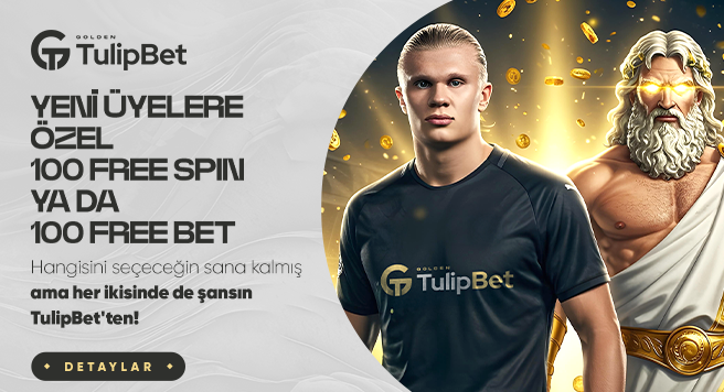 TULİPBET YATIRIM ŞARTSIZ 100 Freespin ya da 100 Freebet Deneme Bonusu