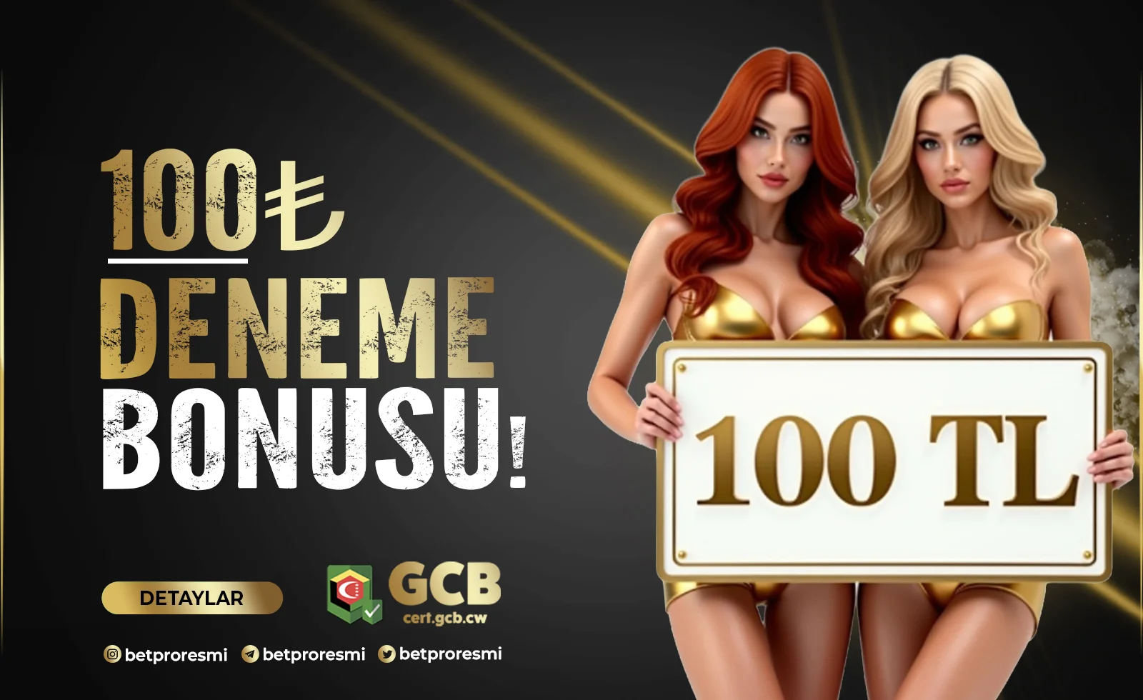 Betpro Yeni Üyelere 100 TL Yatırımsız Deneme Bonusu 2026
